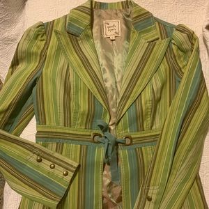 NANETTE LAPORE adorable striped jacket with bow